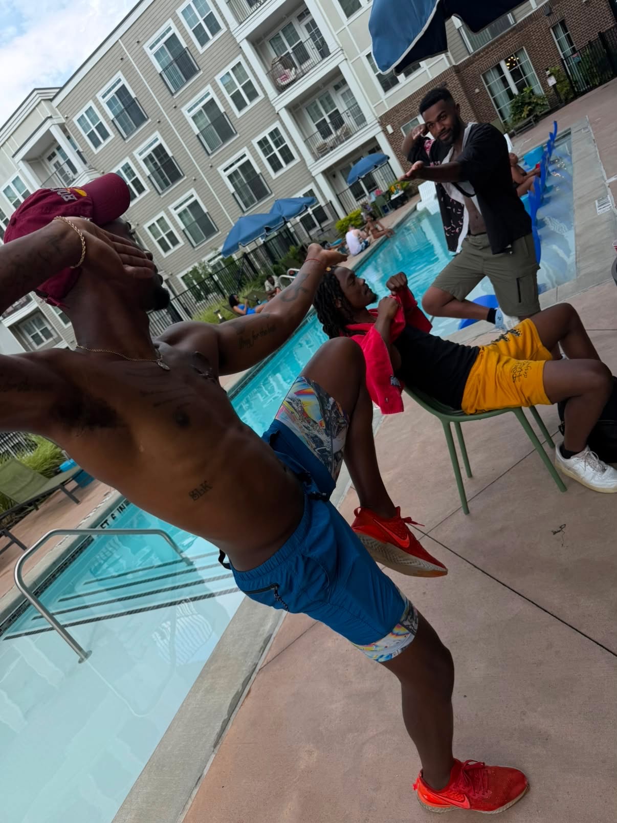 OctaveATL pool party action — Atlanta anime social club vibes by the pool