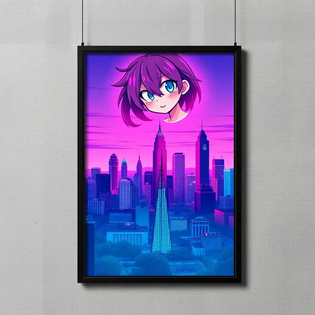 Atlanta skyline anime print — OctaveATL merch drop unboxing